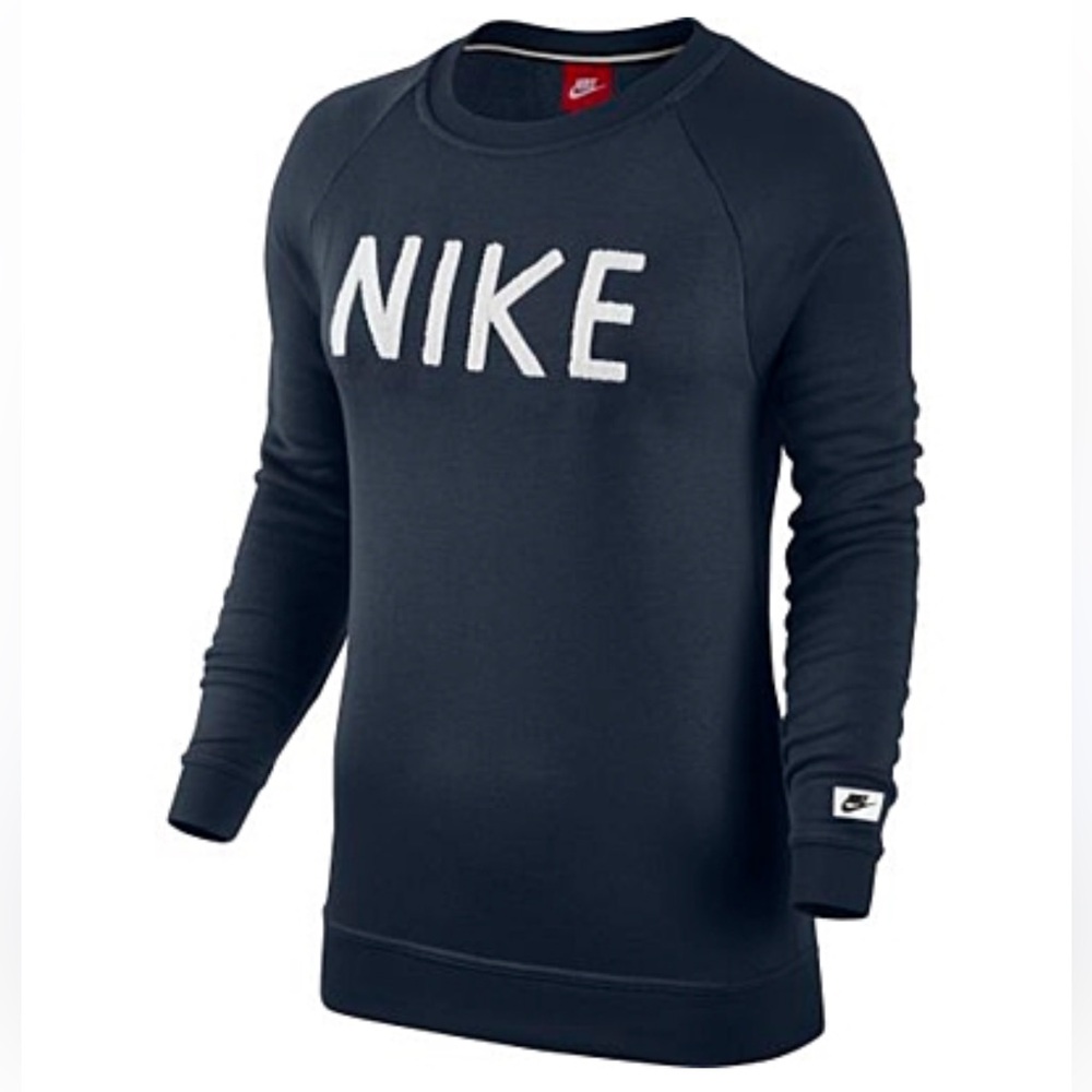 Nike Sportswear Crewneck Sweatshirt Womens XS Blue EUC